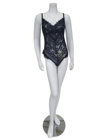 Oh La La Cheri 51-11053X Plus Size Black Page Underwire Lace Teddy myselflingerie.com